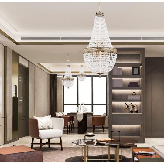 vila kastel salon osvetlenie obciansky klasicky lampa kristalovy luster velky luxusny elegantny obyvaci.jpg